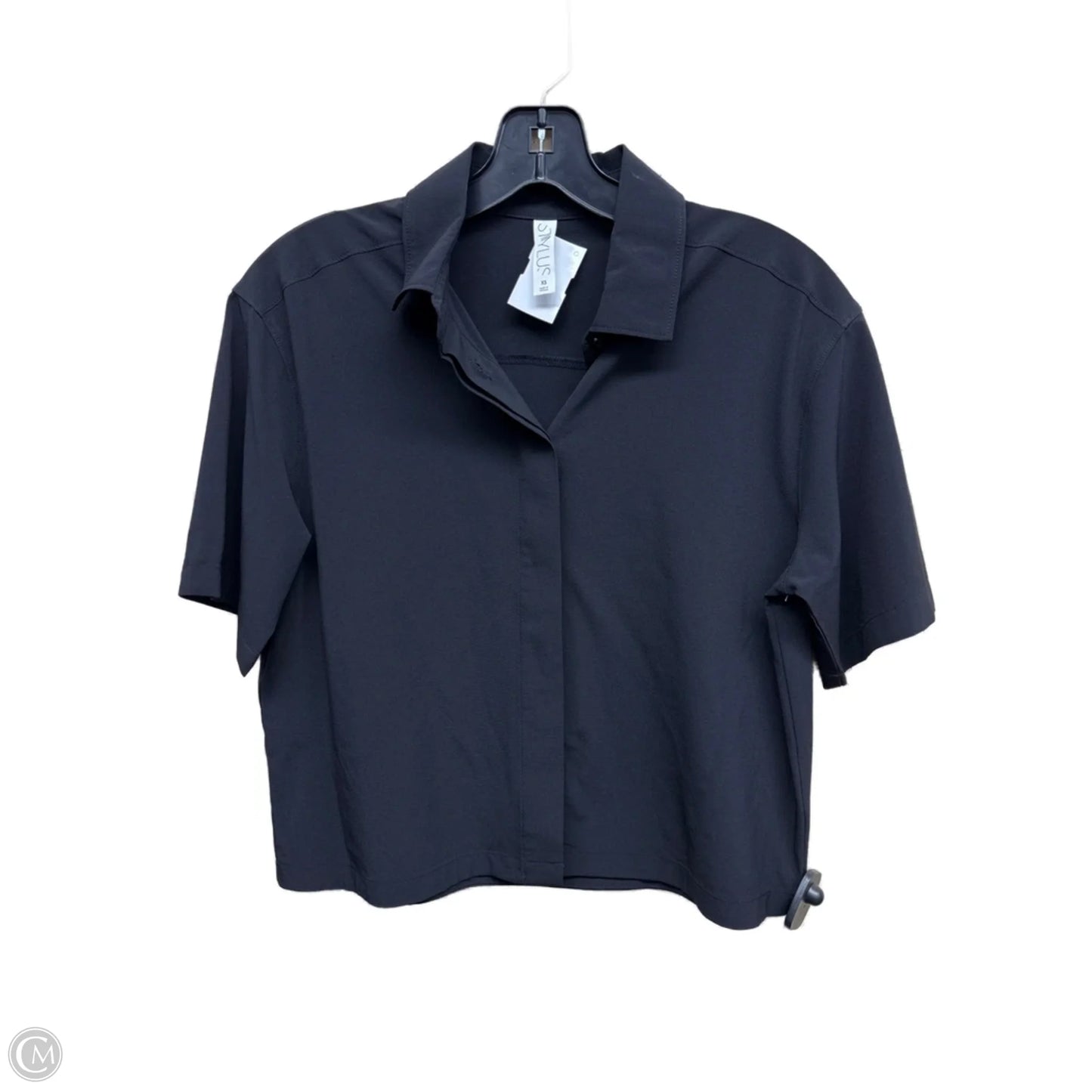 Top Short Sleeve By Stylus In Black, Size: Xs