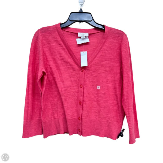 Sweater Cardigan By Loft In Pink, Size: S