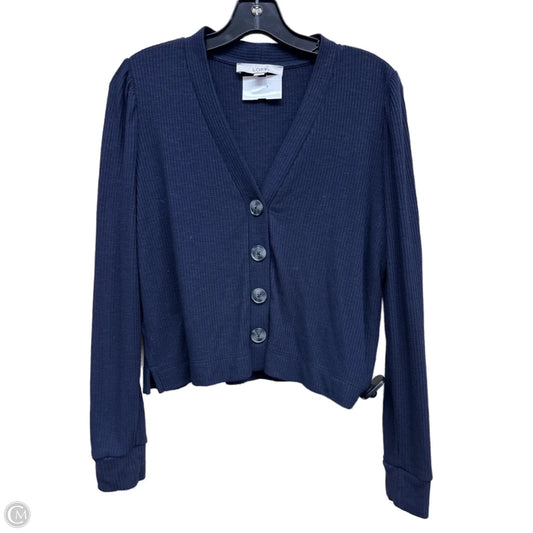 Sweater Cardigan By Loft In Blue, Size: S