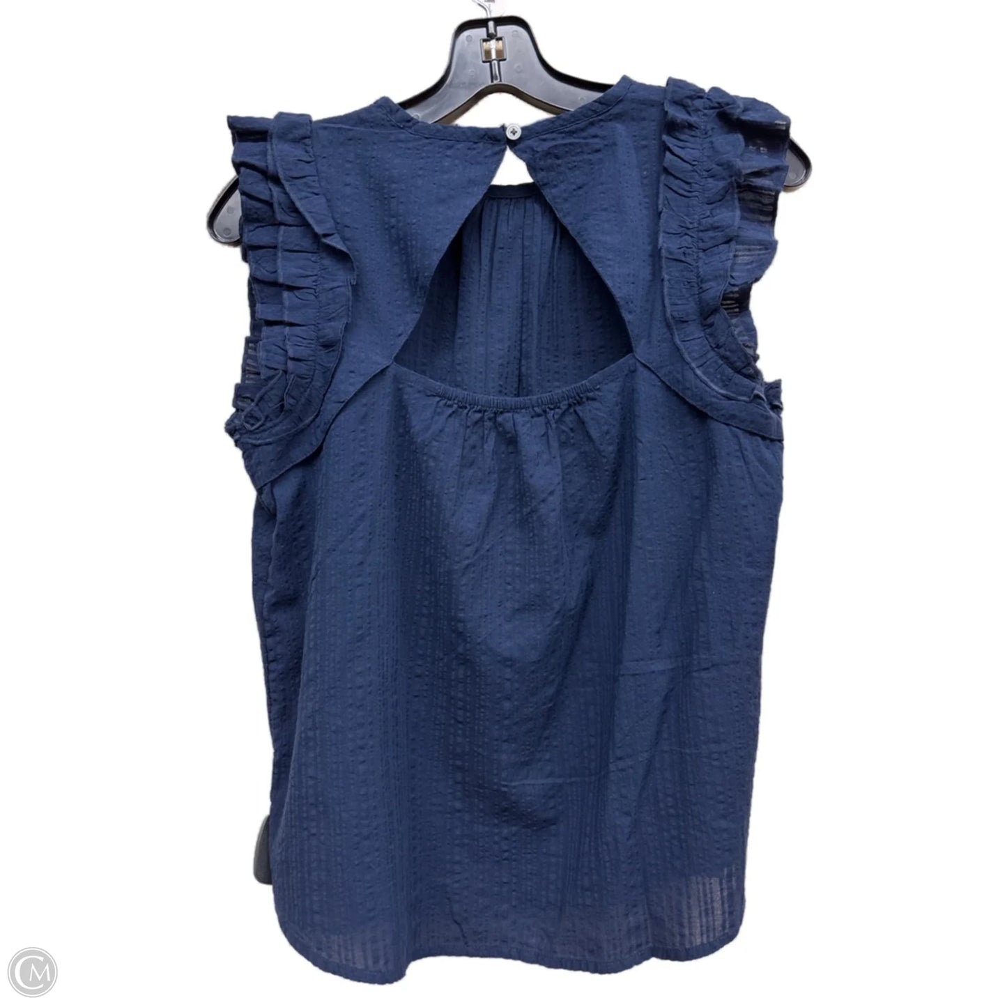 Top Short Sleeve By Loft In Blue, Size: S