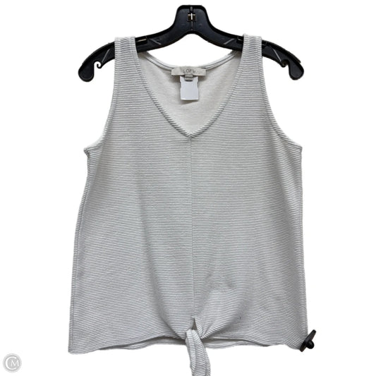 Top Sleeveless By Loft In White, Size: S