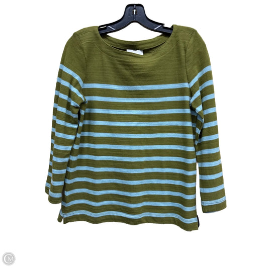 Top Long Sleeve By Loft In Striped Pattern, Size: S