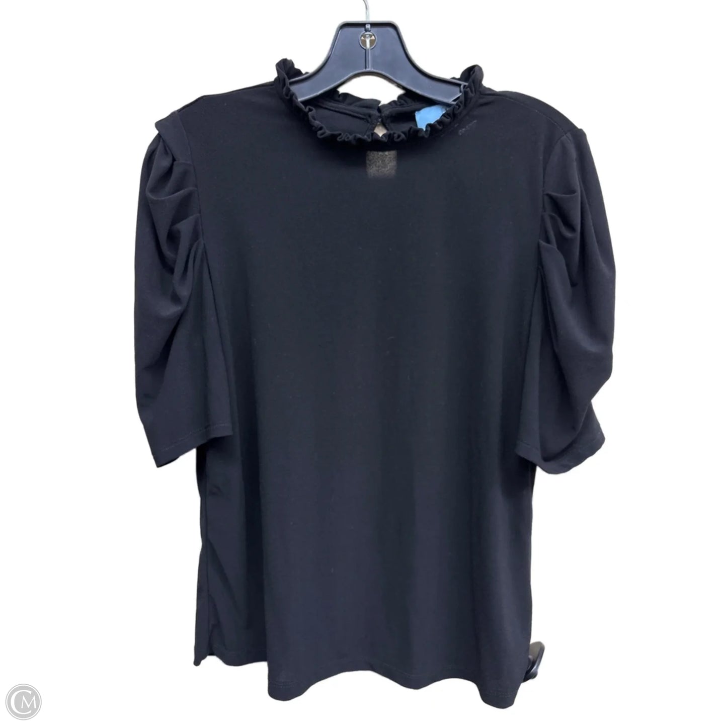 Top Short Sleeve By Cece In Black, Size: M