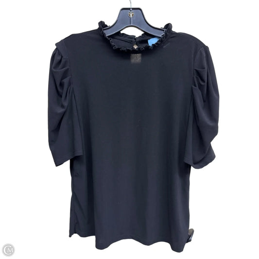 Top Short Sleeve By Cece In Black, Size: M