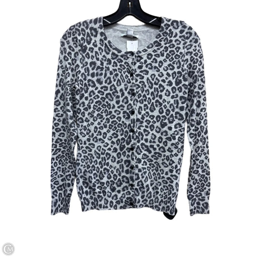 Sweater Cardigan By Old Navy In Animal Print, Size: M