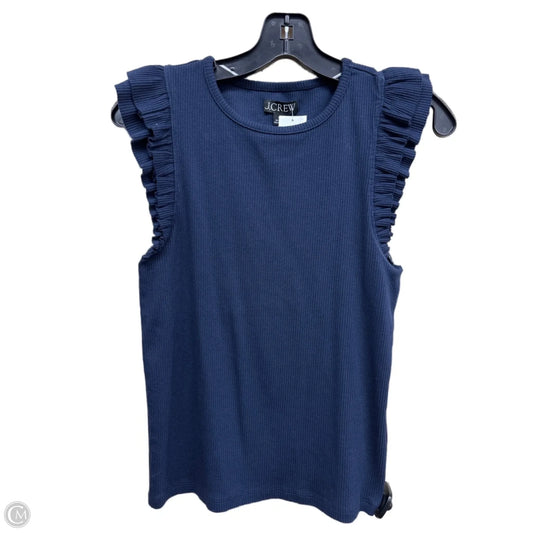 Top Sleeveless By J. Crew In Blue, Size: M