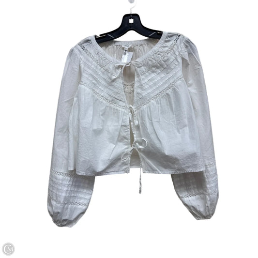 Top Long Sleeve By Aerie In White, Size: Xs