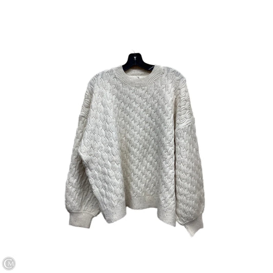 Sweater By Pol In White, Size: L
