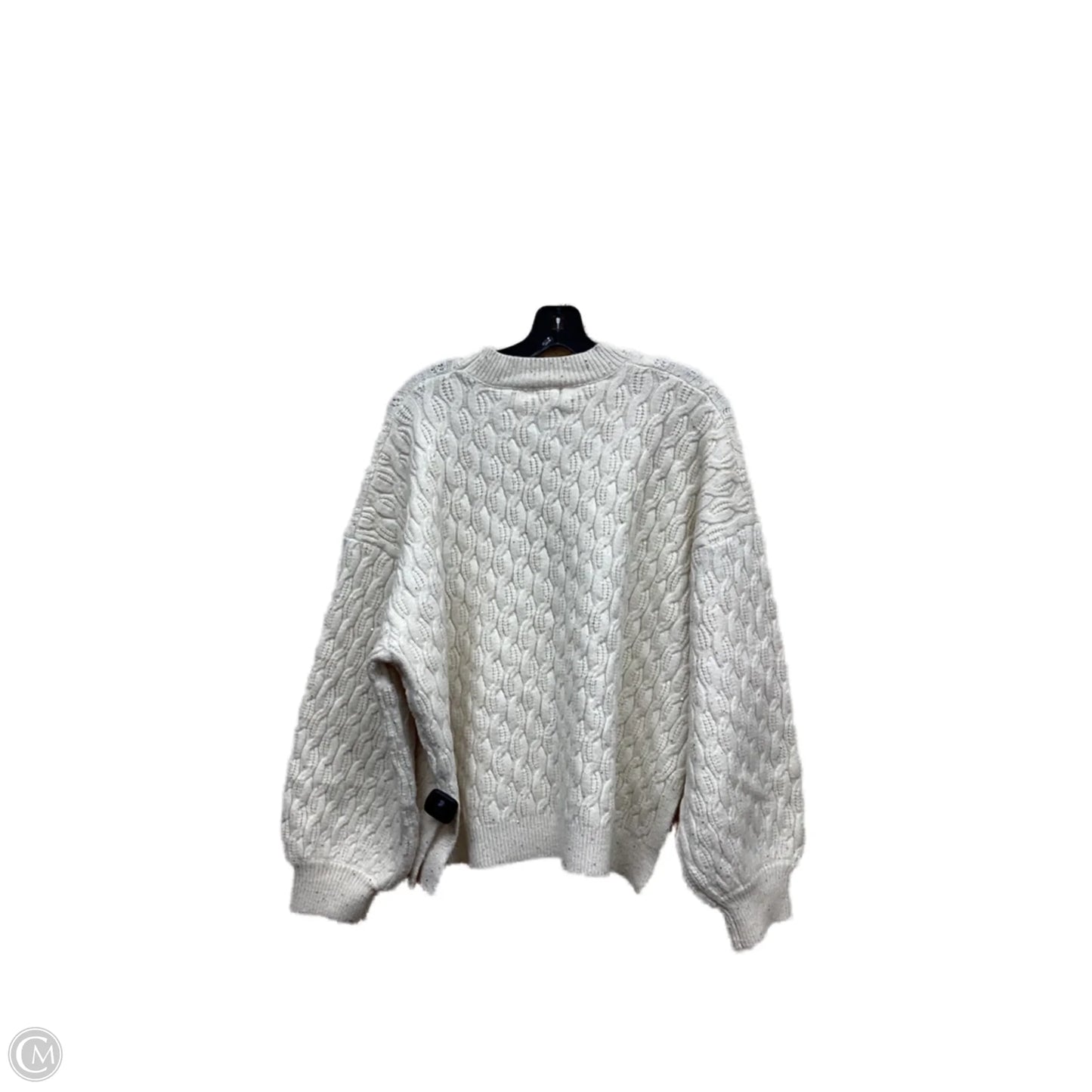 Sweater By Pol In White, Size: L