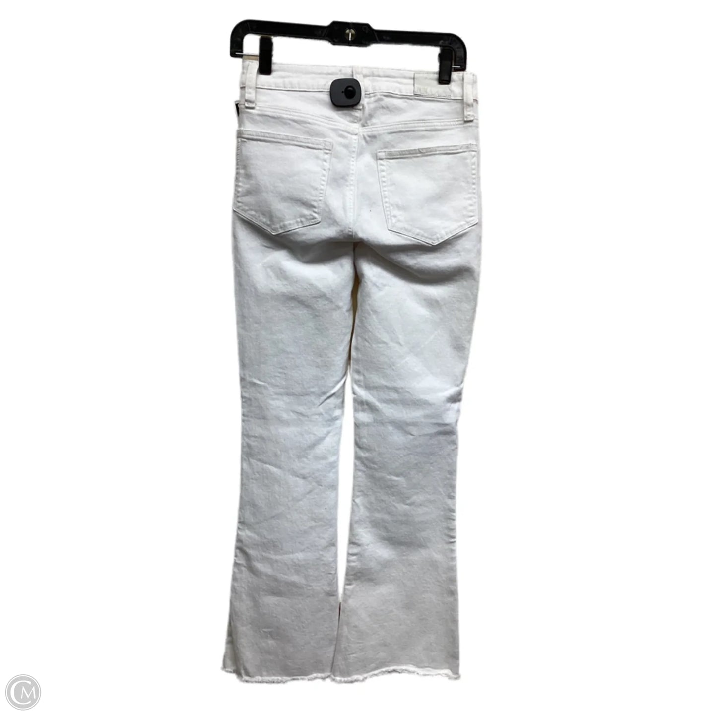 Jeans Wide Leg By Paige In White Denim, Size: 2