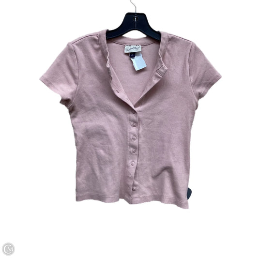 Top Short Sleeve By Universal Thread In Pink, Size: M