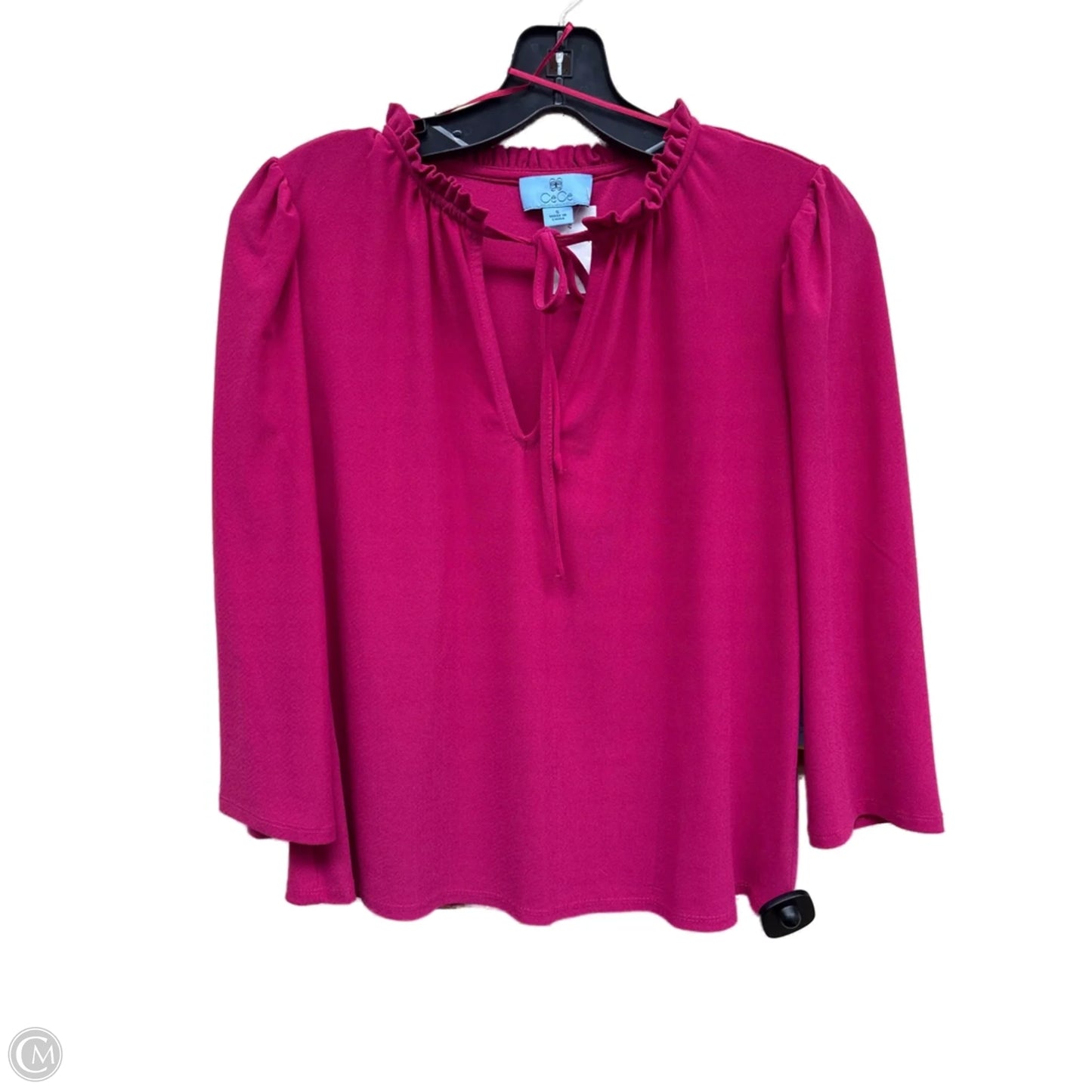 Top Long Sleeve By Cece In Pink, Size: S