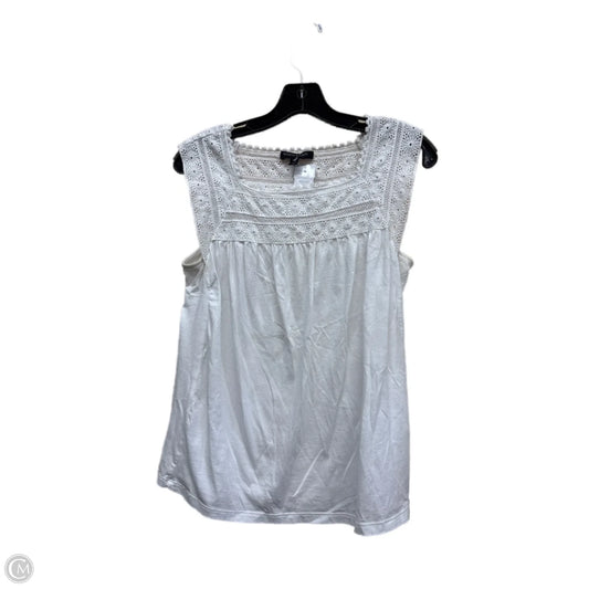 Top Sleeveless By Banana Republic In White, Size: Xs