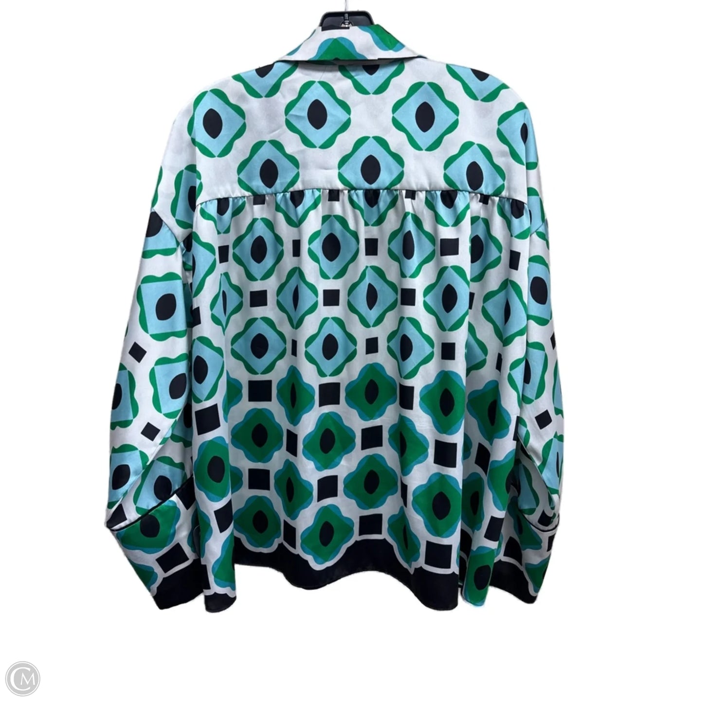 Top Long Sleeve By Zara In Multi-colored, Size: L