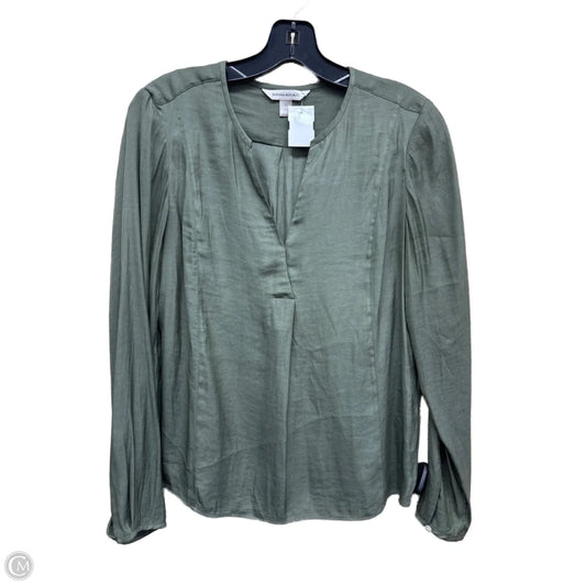 Top Long Sleeve By Banana Republic In Green, Size: Xs