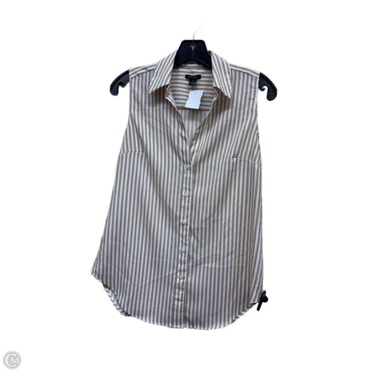 Top Sleeveless By Ann Taylor In Striped Pattern, Size: Xs