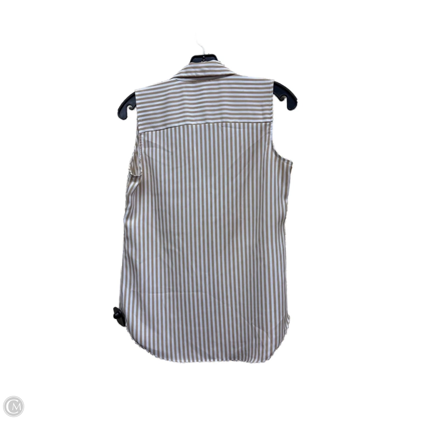 Top Sleeveless By Ann Taylor In Striped Pattern, Size: Xs