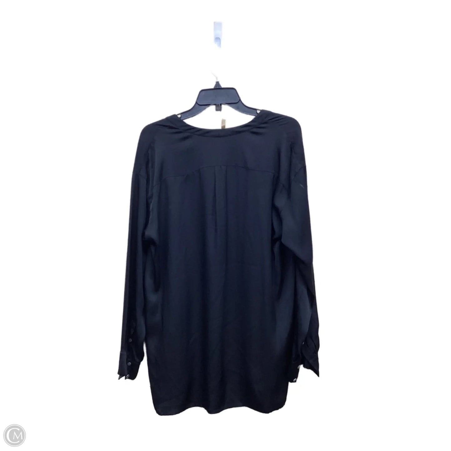Top Long Sleeve By Vince In Black, Size: L