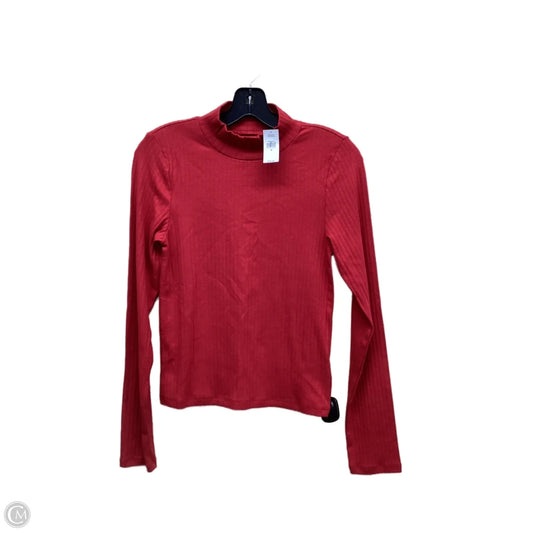 Top Long Sleeve By Gap In Red, Size: M