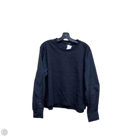 Athletic Sweatshirt Crewneck By Athleta In Black, Size: M