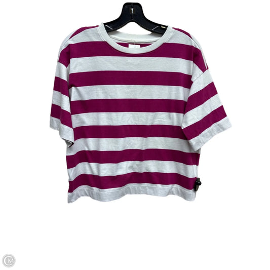 Top Short Sleeve By Loft In Striped Pattern, Size: S