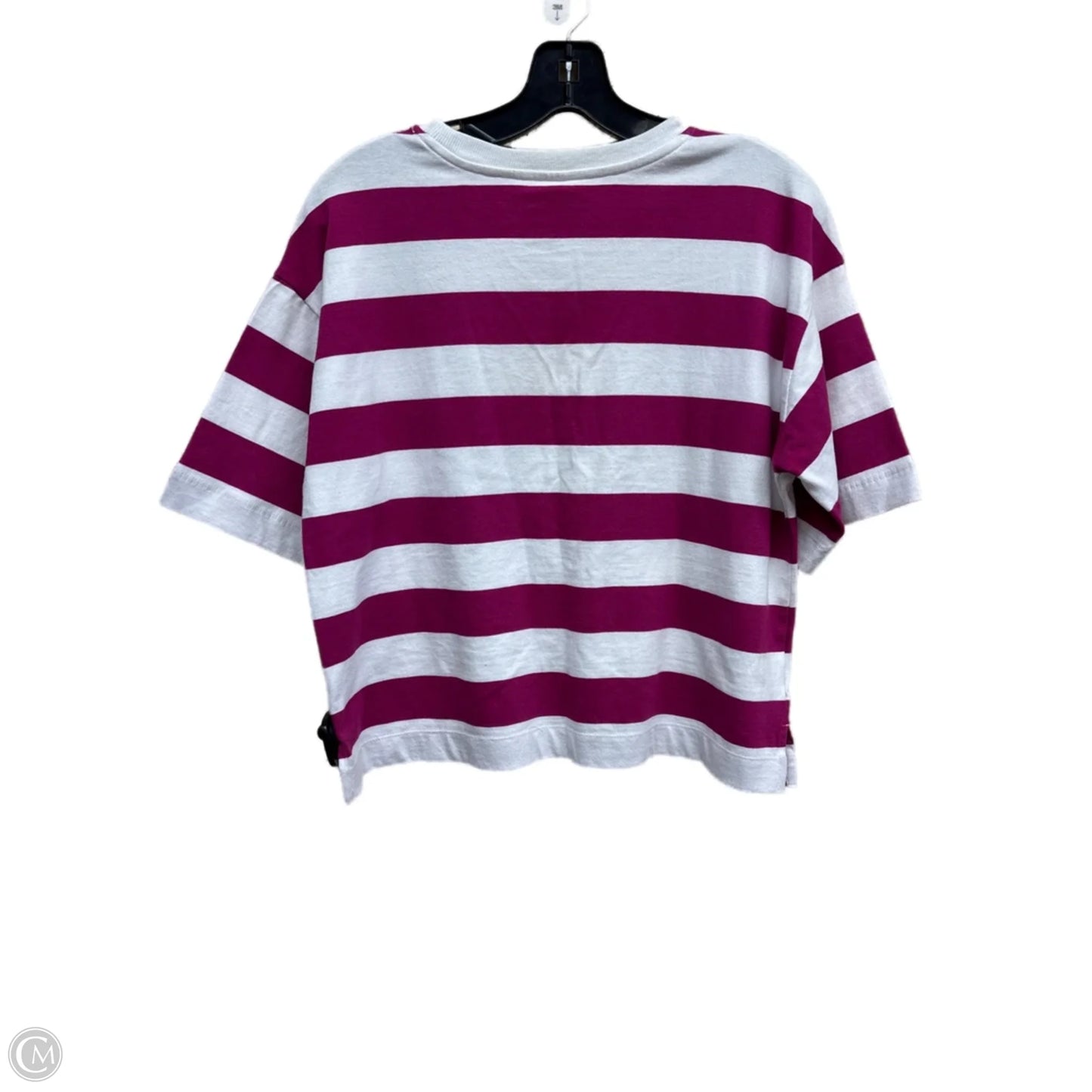 Top Short Sleeve By Loft In Striped Pattern, Size: S