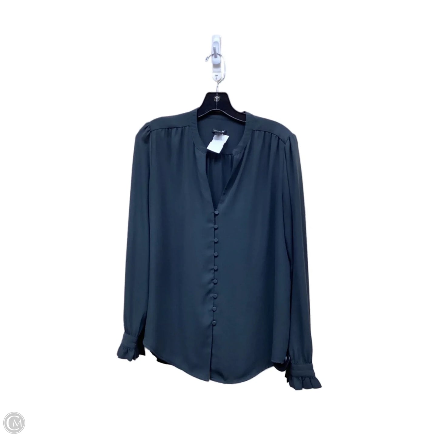 Top Long Sleeve By Ann Taylor In Grey, Size: S