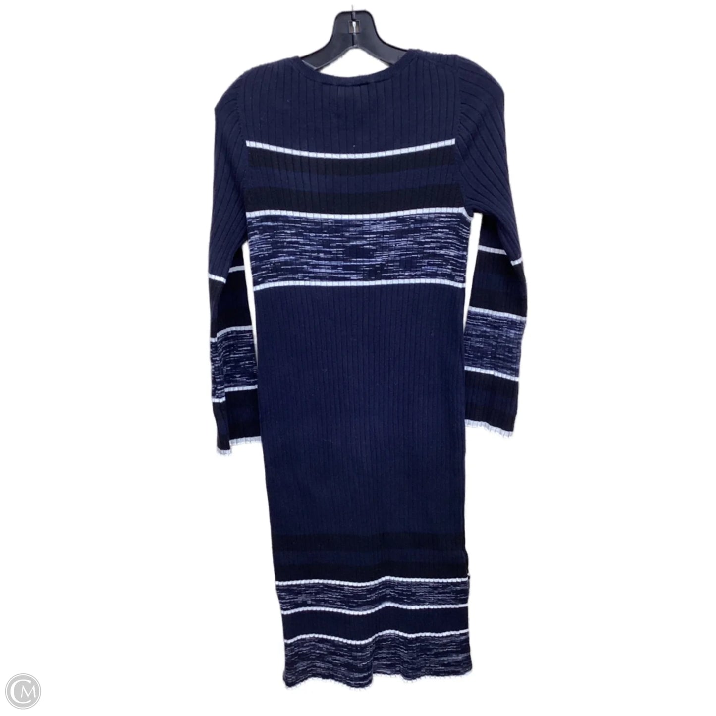 Dress Casual Midi By Ann Taylor In Blue, Size: M