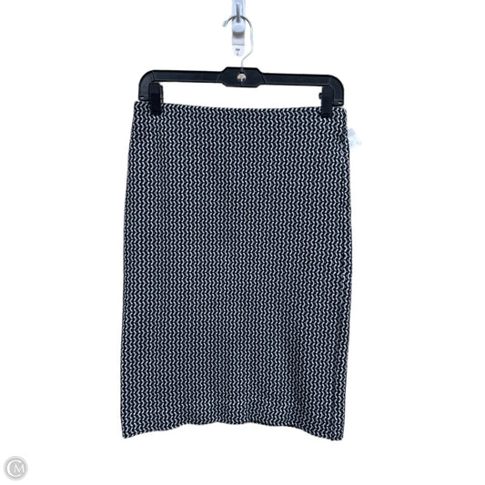 Skirt Mini & Short By Ann Taylor In Black & White, Size: Xs
