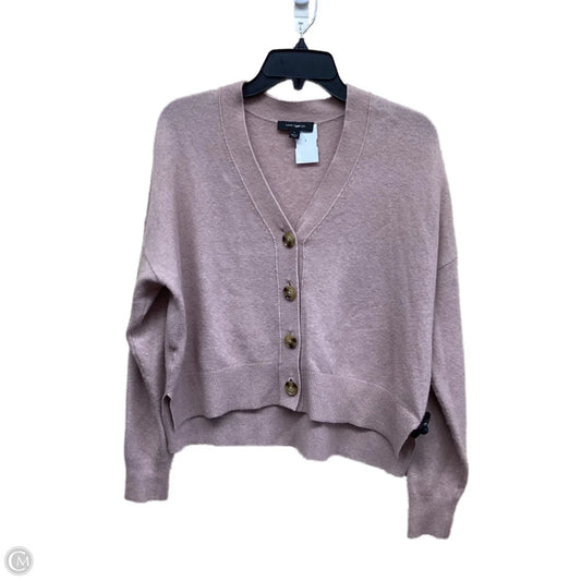 Sweater Cardigan By Ann Taylor In Pink, Size: S
