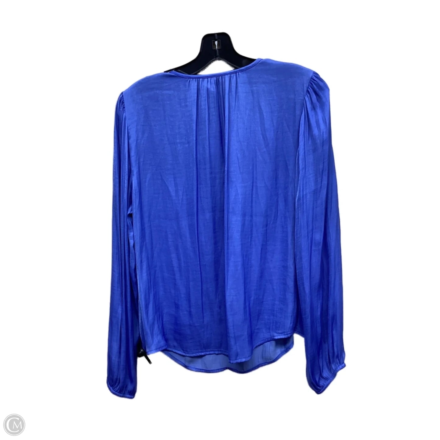 Top Long Sleeve By Banana Republic In Blue, Size: M