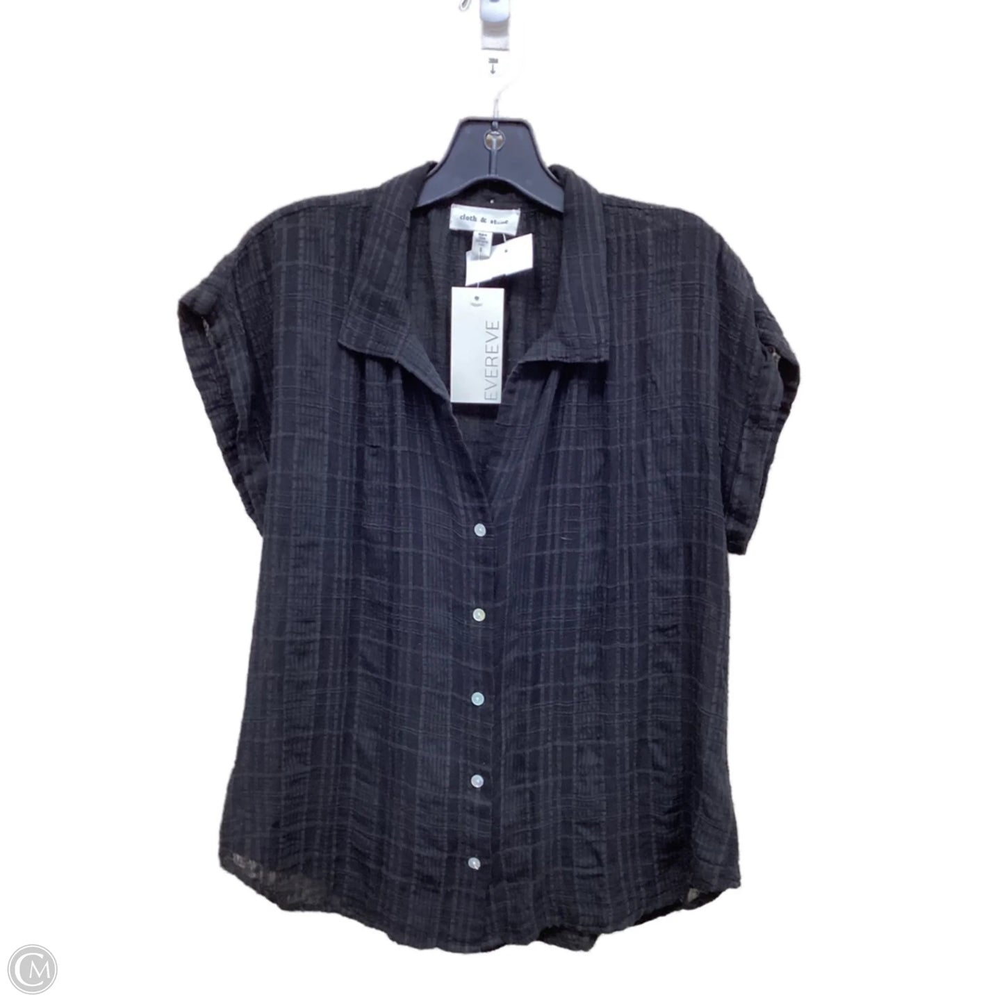 Top Short Sleeve By Cloth & Stone In Black, Size: S