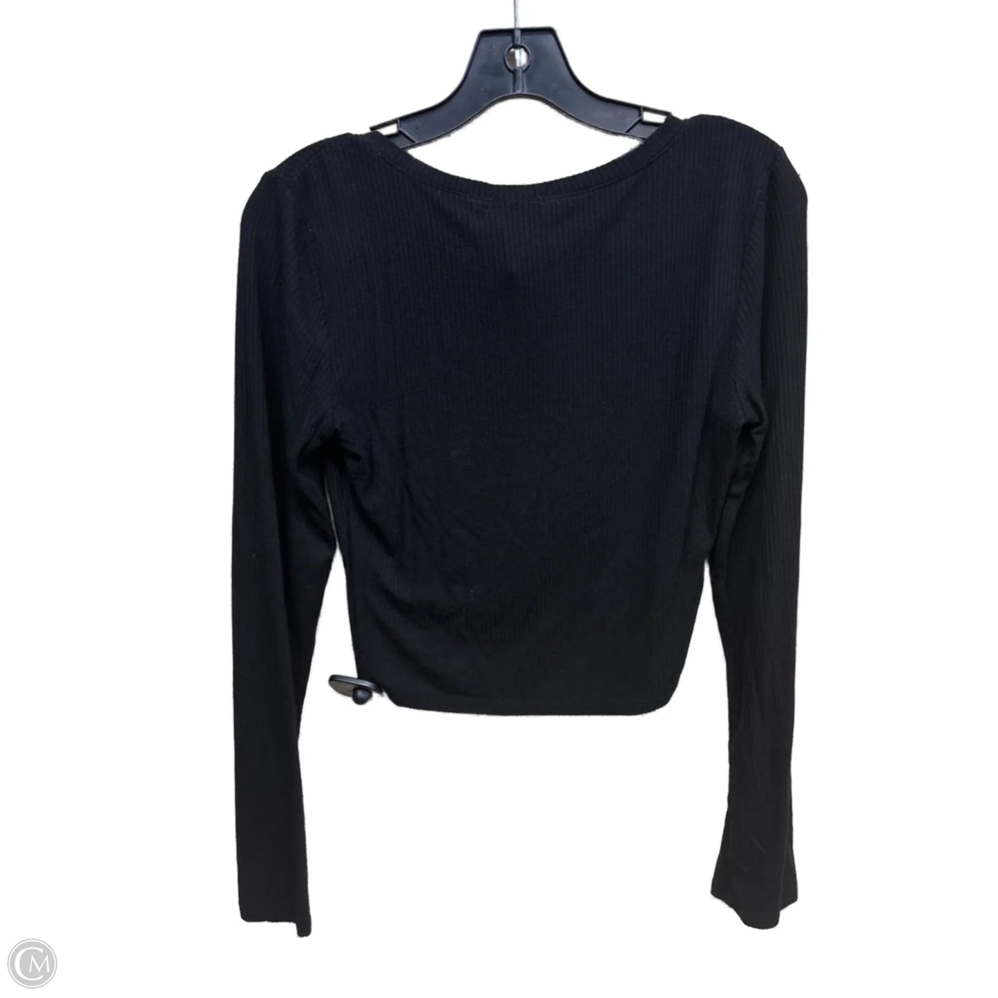 Top Long Sleeve By Bozzolo In Black, Size: L