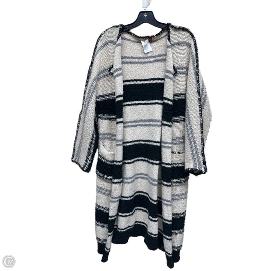 Sweater Cardigan By Pilcro In Striped Pattern, Size: Osfm