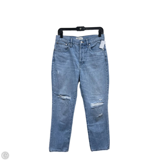 Jeans Straight By Madewell In Blue Denim, Size: 6