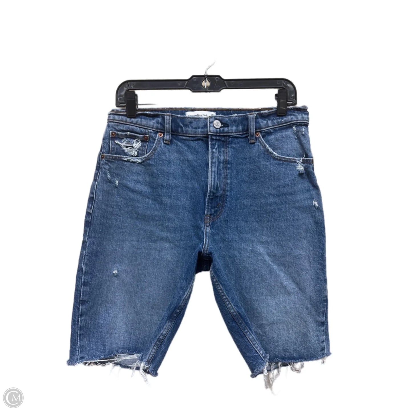 Shorts By Abercrombie And Fitch In Blue Denim, Size: 8
