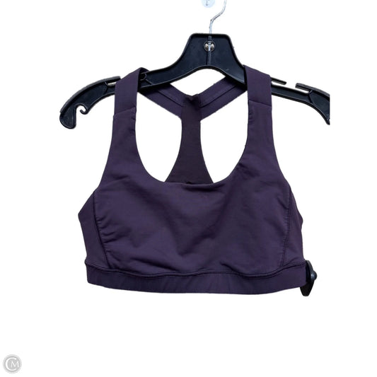 Athletic Bra By Lululemon In Purple, Size: 8