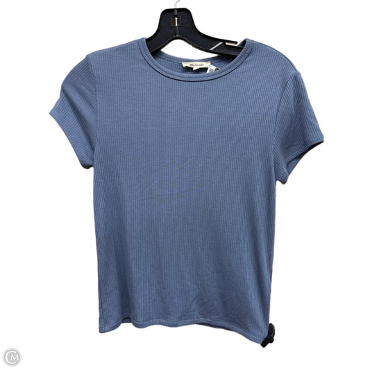 Top Short Sleeve By Madewell In Blue, Size: S