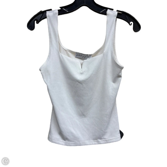 Top Sleeveless By Clothes Mentor In White, Size: S