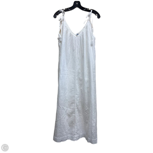 Dress Casual Maxi By Old Navy In White, Size: L