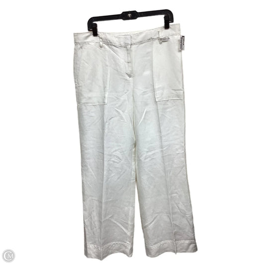 Jeans Wide Leg By Loft In White, Size: 10