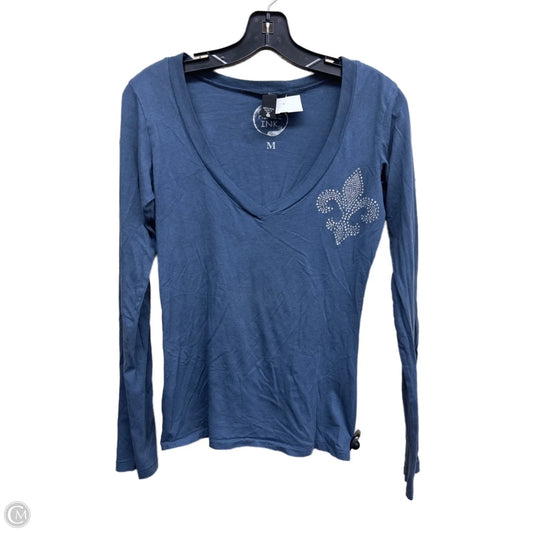 Top Long Sleeve By Clothes Mentor In Blue, Size: M