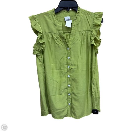 Top Short Sleeve By Clothes Mentor In Green, Size: L