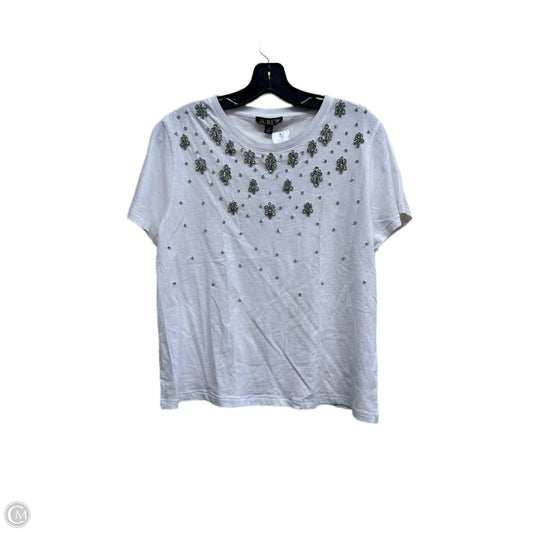 Top Short Sleeve By J. Crew In White, Size: M
