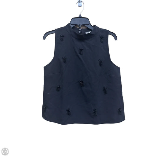 Top Sleeveless By Loft In Black, Size: S