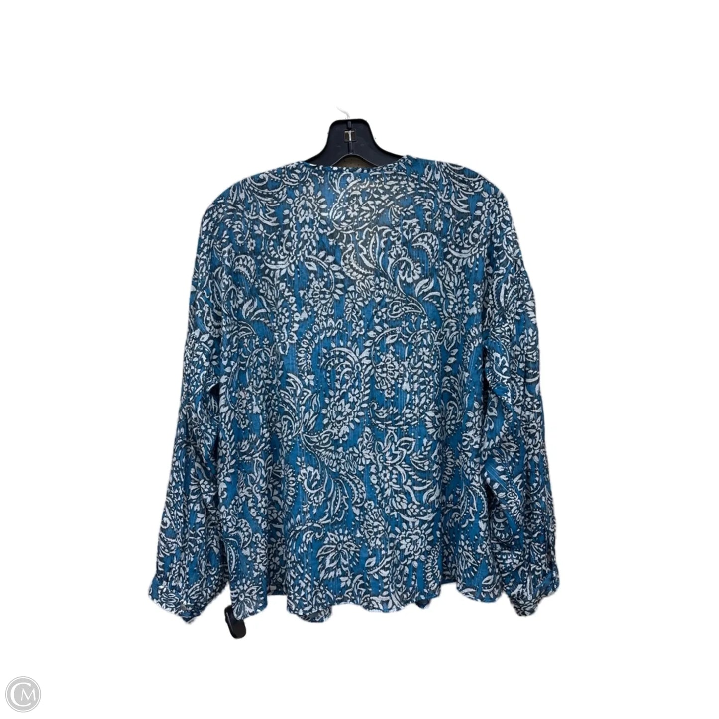 Top Long Sleeve By Zara In Multi-colored, Size: Xs