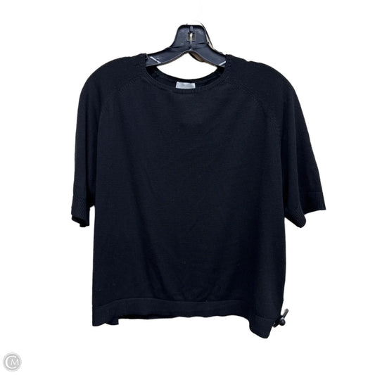 Top Short Sleeve By H&m In Black, Size: M