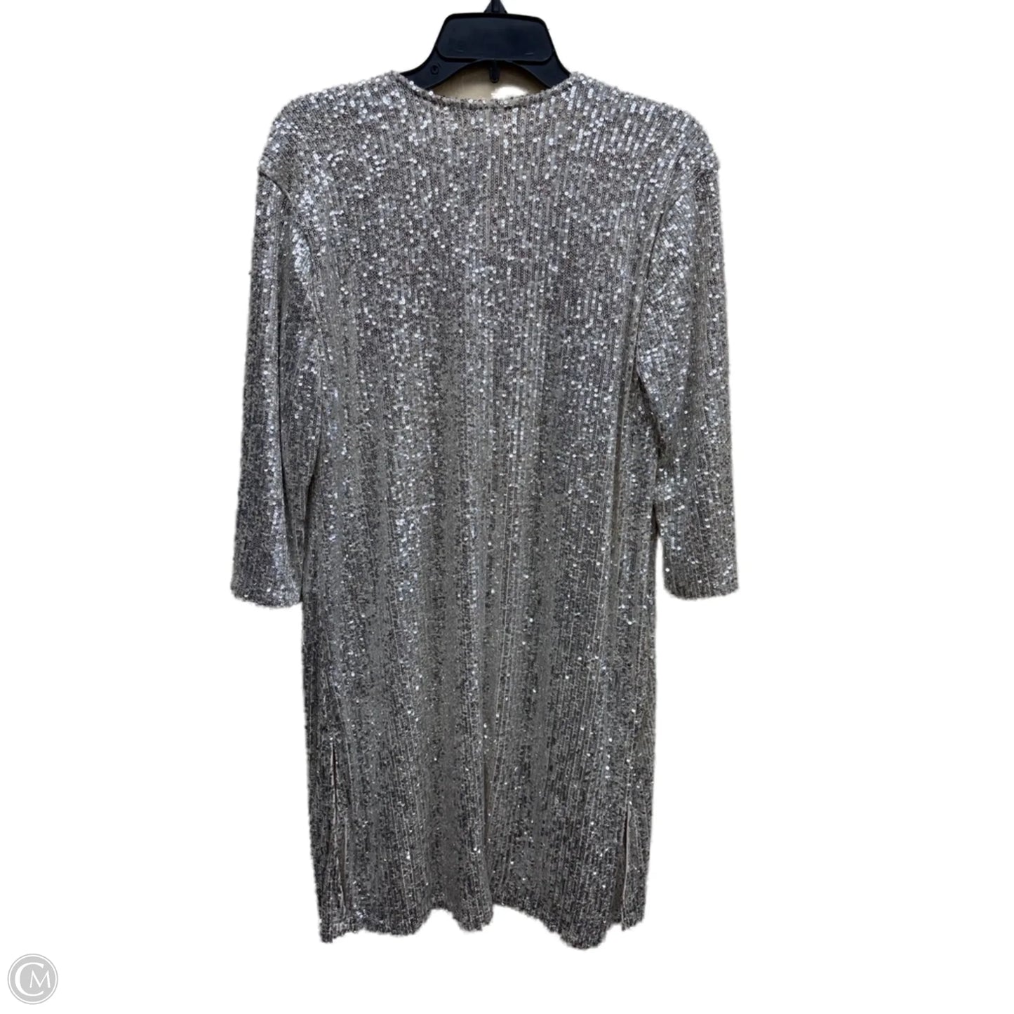 Sweater Cardigan By Maurices In Silver, Size: M