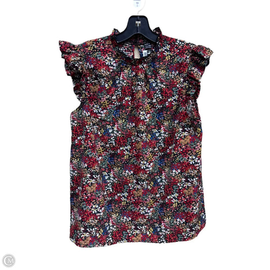 Top Sleeveless By Shein In Floral Print, Size: L