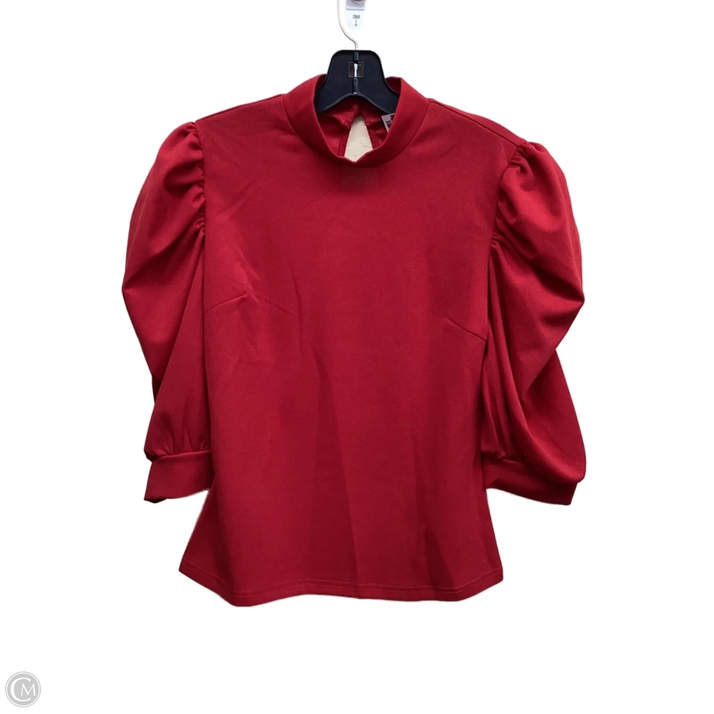 Top Short Sleeve By Shein In Red, Size: L
